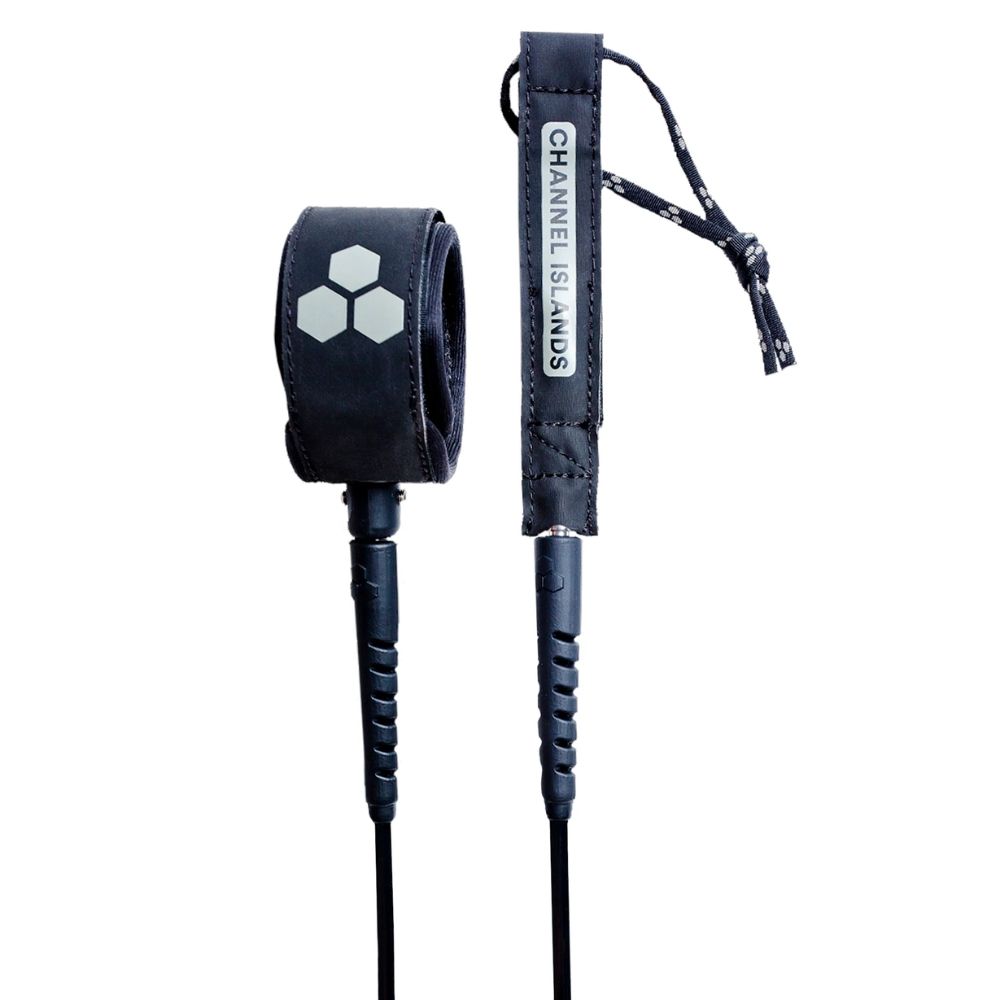 LEASH CHANNEL ISLANDS ROUND EVERYDAY 6' ROUND EVERYDAY LEASH NOIR 6' X 1/4''
