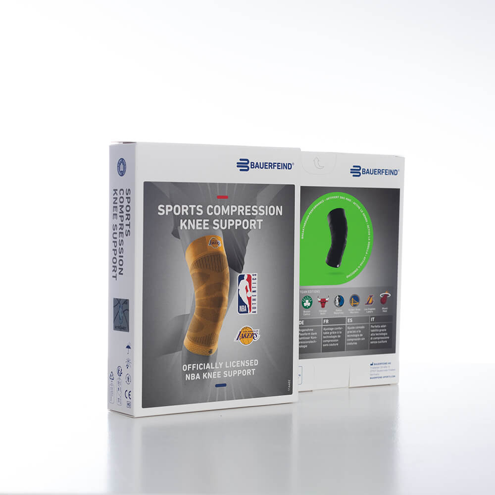 BAUERFEIND, COMPRESSION KNEE SUPPORT NBA, tutori, COMPRESSION KNEE SUPPORT NBA