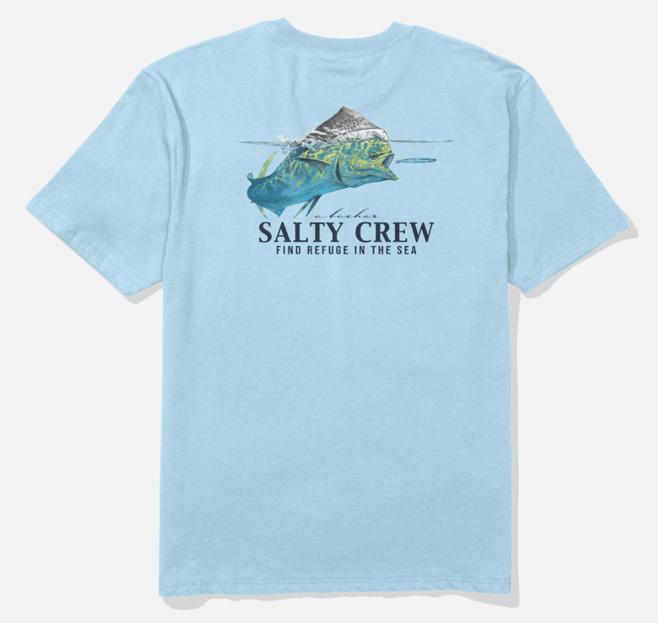 Salty Crew, Mahi Surface Ss Tee - Clear Sky, T-Shirt, Mahi Surface Ss Tee - Clear Sky