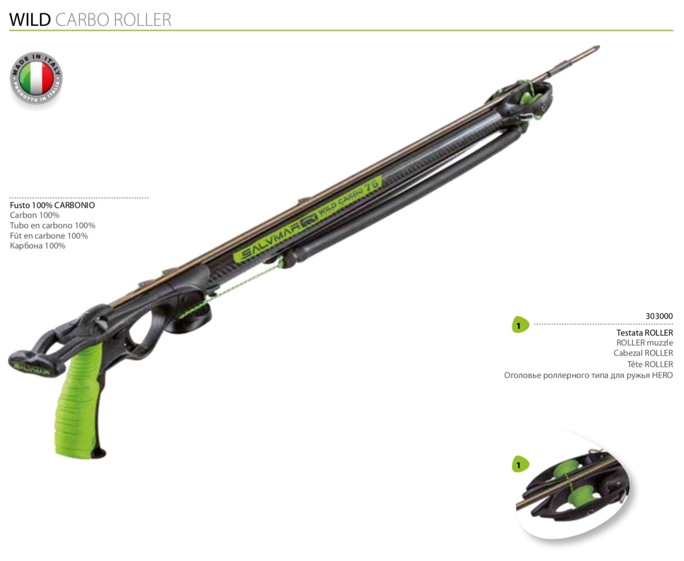 salvimar, FUCILE WILD CARBO ROLLER SALVIMAR, arbalete, FUCILE WILD CARBO ROLLER SALVIMAR