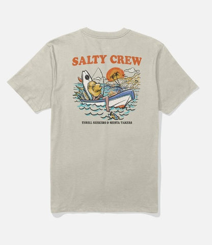 Down Time Ss Tee - Moonbeam