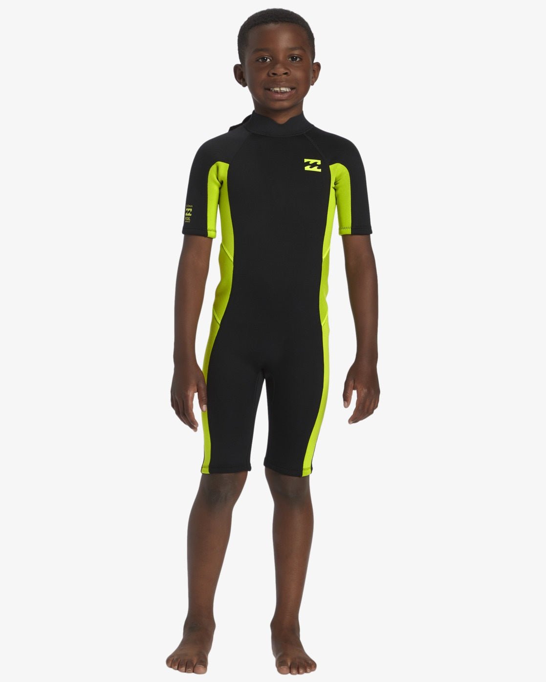 Billabong, 2mm Toddler Foil - Muta estiva a maniche corte con zip posteriore, mute, 2mm Toddler Foil - Muta estiva a maniche corte con zip posteriore