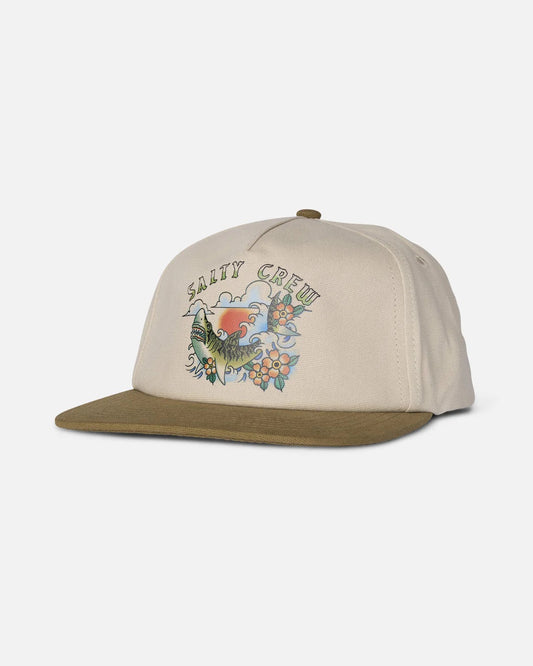 Hopper 5 Panel - Oyster/Brown