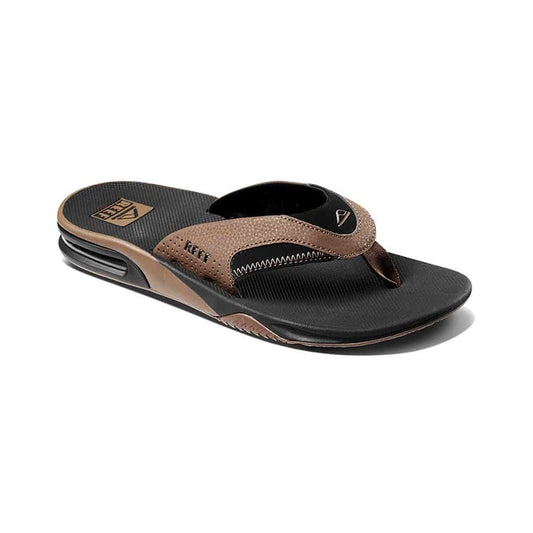 REEF FANNING BLK AND TAN