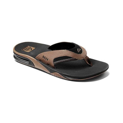 REEF FANNING BLK AND TAN