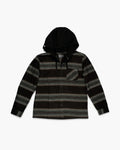 Outback Hooded L/S Flannel - Coal