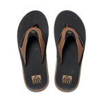 REEF FANNING BLK AND TAN