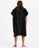 mens hooded BLK poncho