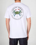 Blue Crabber Premium S/S Tee - White