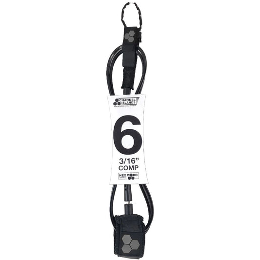 LEASH CHANNEL ISLANDS HEX COMP 6' 3/16