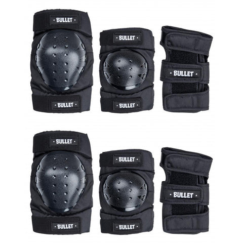BULLET KIT PROTEZIONI PROFESSIONALI POLSIERE GOMITIERE GINOCCHIERE ADULTO + 50 KG