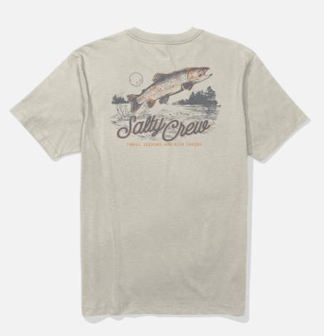 Fish Fest Ss Tee - Moonbeam
