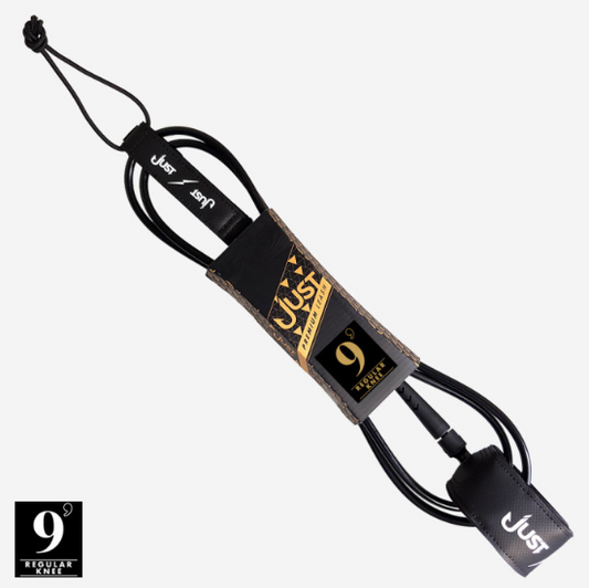 Leash surf Premium - Regular Knee 9'0'' x 7mm - Black, JUST