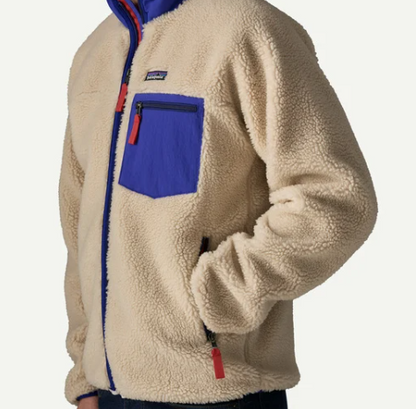 Patagonia - Classic Retro-X Jacket -  Dark Natural w/Cobalt Blue (DNLC)