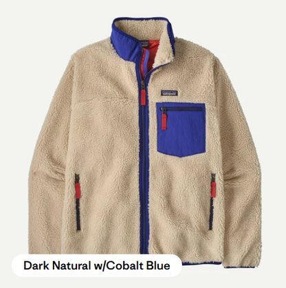 Patagonia - Classic Retro-X Jacket -  Dark Natural w/Cobalt Blue (DNLC)