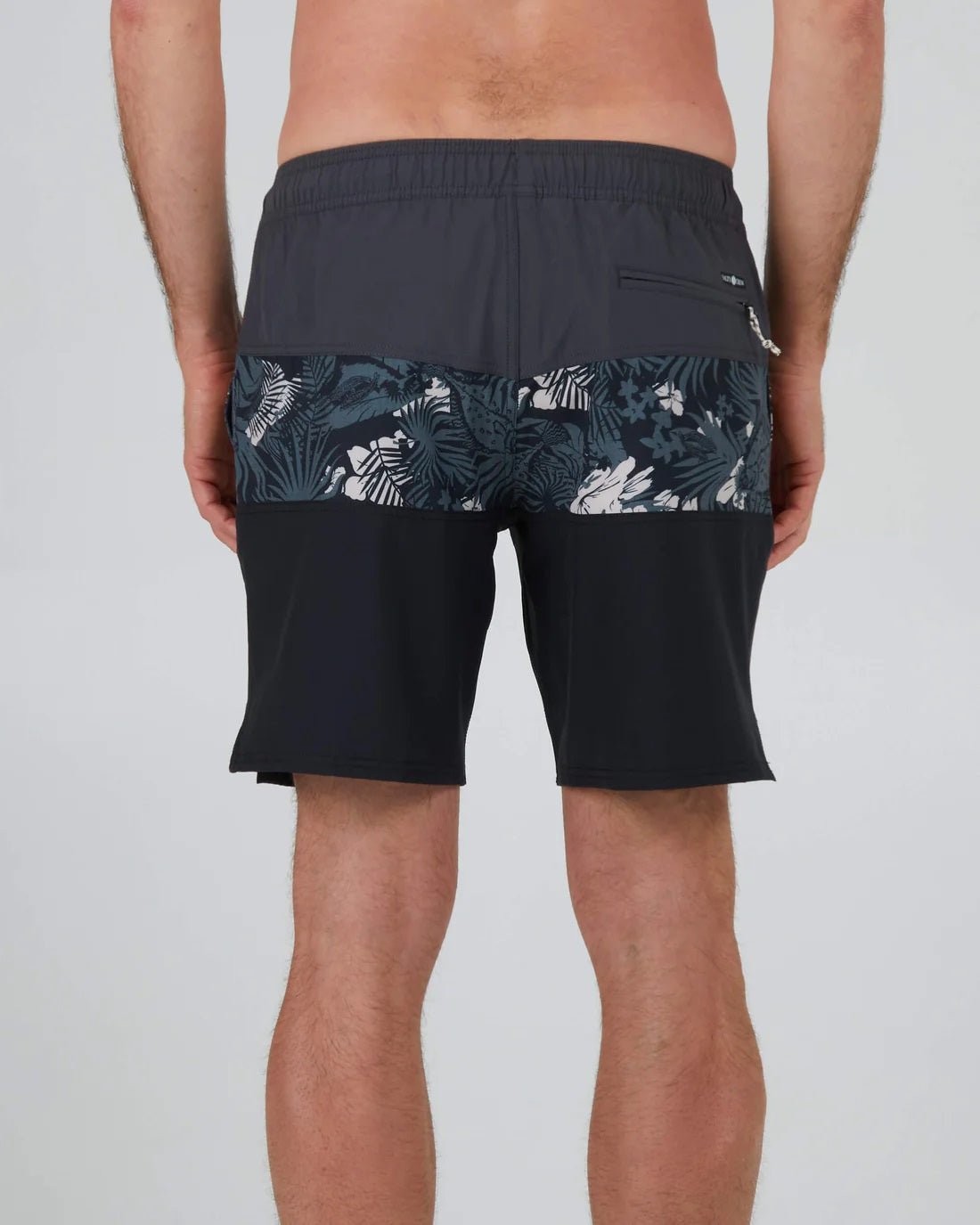 Salty Crew, Beacons 2 Elastic Boardshort - Charcoal, Costumi, Beacons 2 Elastic Boardshort - Charcoal