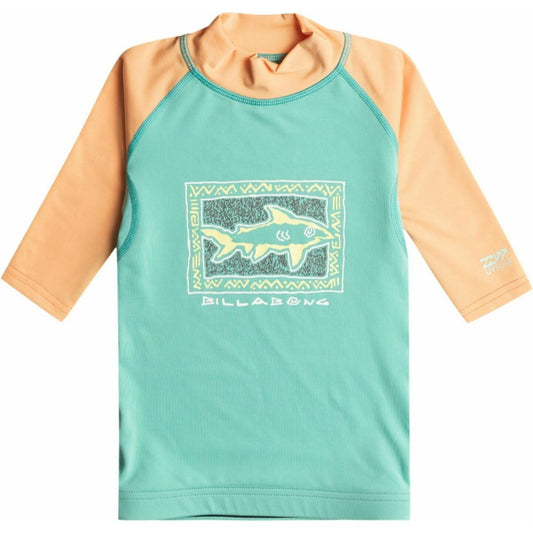 billabong, BILLABONG licra a maniche corte Sharky UV50 per bambini, mute, BILLABONG licra a maniche corte Sharky UV50 per bambini