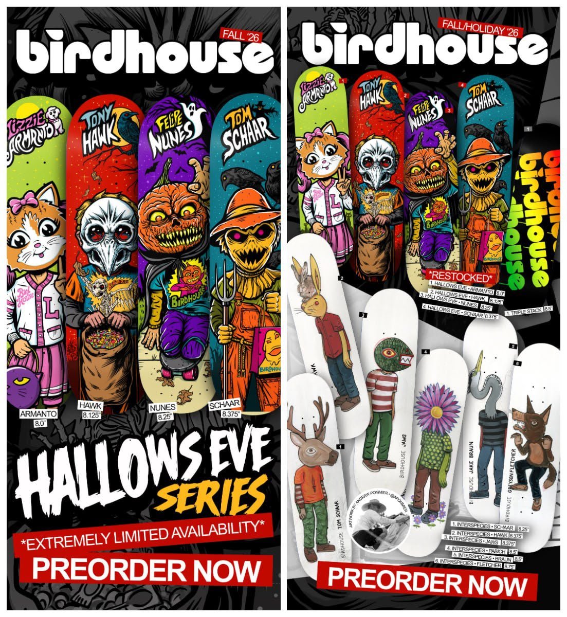 Birdhouse, Birdhouse HALLOW EVE Series - Presale Skate Deck, , Birdhouse HALLOW EVE Series - Presale Skate Deck