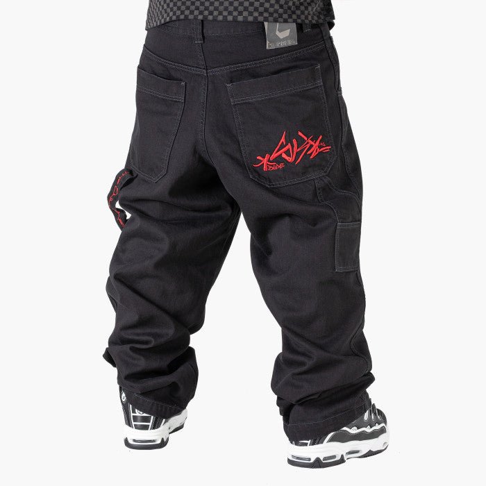 blueskin, BLUESKIN logo red BLK, jeans, BLUESKIN logo red BLK
