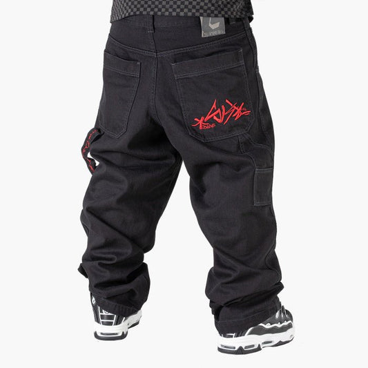 blueskin, BLUESKIN logo red BLK, jeans, BLUESKIN logo red BLK