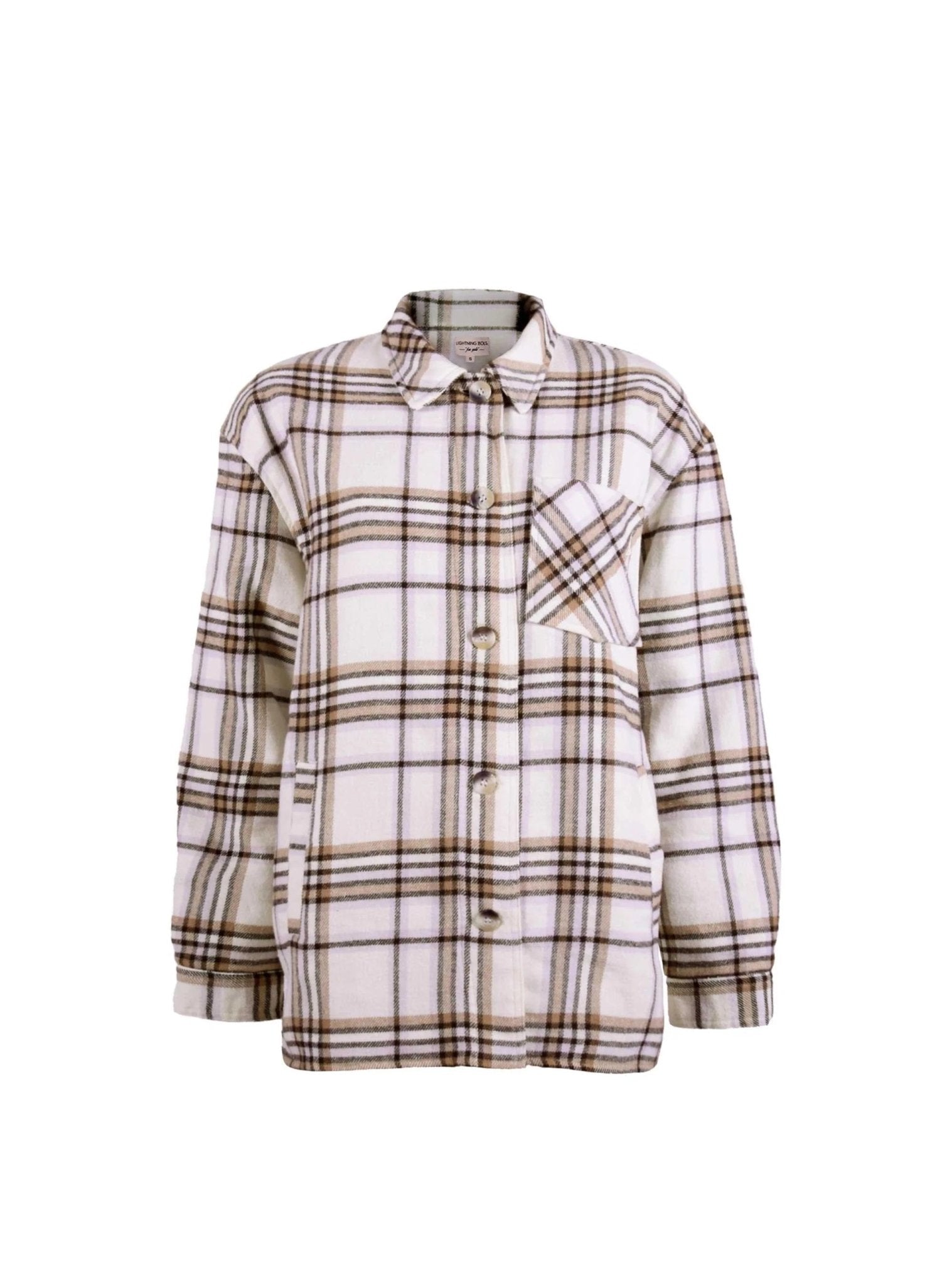 BOLT, BOLT OVERSIZED COTTON FLANNEL OVERSHIRT, camicie, BOLT OVERSIZED COTTON FLANNEL OVERSHIRT