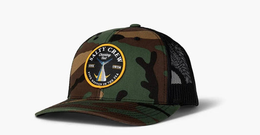 Salty crew, Bottom Dweller Retro Trucker - Camo SALTY CREW, cappelli, Bottom Dweller Retro Trucker - Camo SALTY CREW