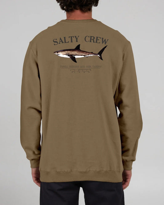 SALTY CREW, Bruce Vintage Crew Fleece - Pigment Straw, felpe, Bruce Vintage Crew Fleece - Pigment Straw