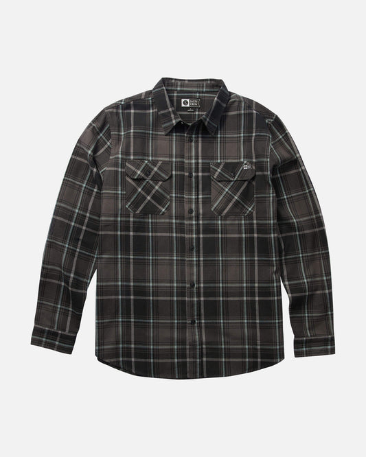 SALTY CREW, Daybreak L/S Flannel - Black, camicie, Daybreak L/S Flannel - Black