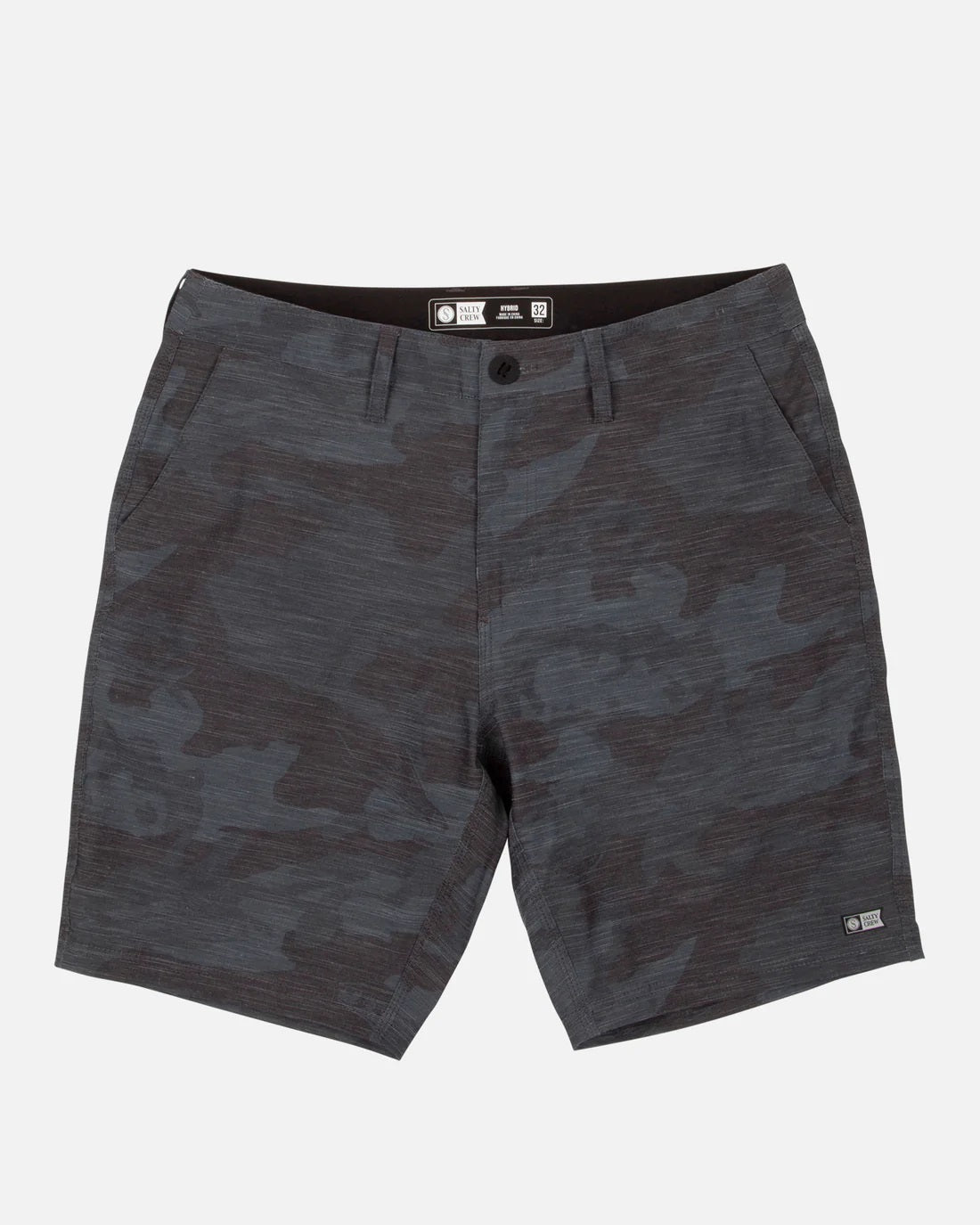 Salty Crew, Drifter 2 Black/Camo Hybrid Walkshort, Costumi, Drifter 2 Black/Camo Hybrid Walkshort