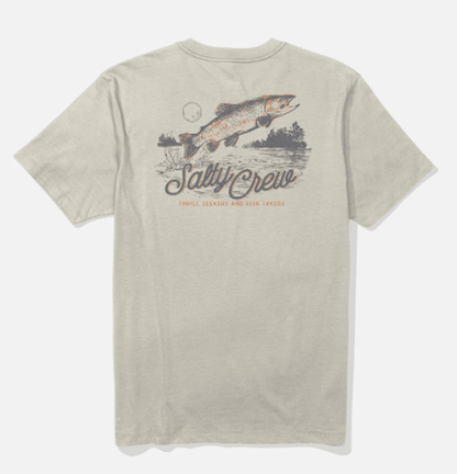 Salty Crew, Fish Fest Ss Tee - Moonbeam, T-Shirt, Fish Fest Ss Tee - Moonbeam