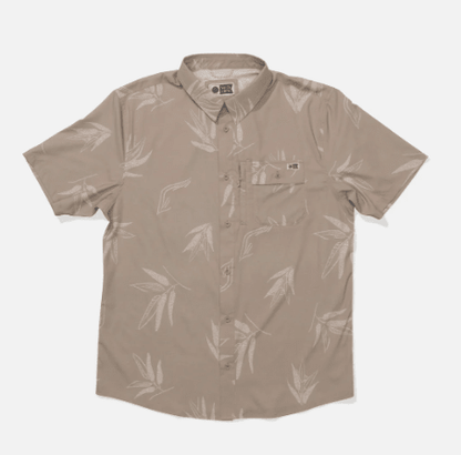 Salty Crew, Flagship Uv Button Up - Dark Khaki, camicie, Flagship Uv Button Up - Dark Khaki