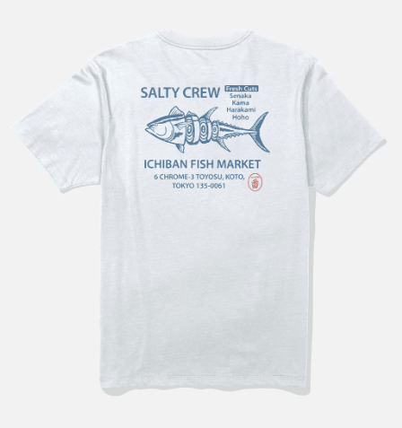Salty Crew, Ichiban Ss Tee - White, T-Shirt, Ichiban Ss Tee - White