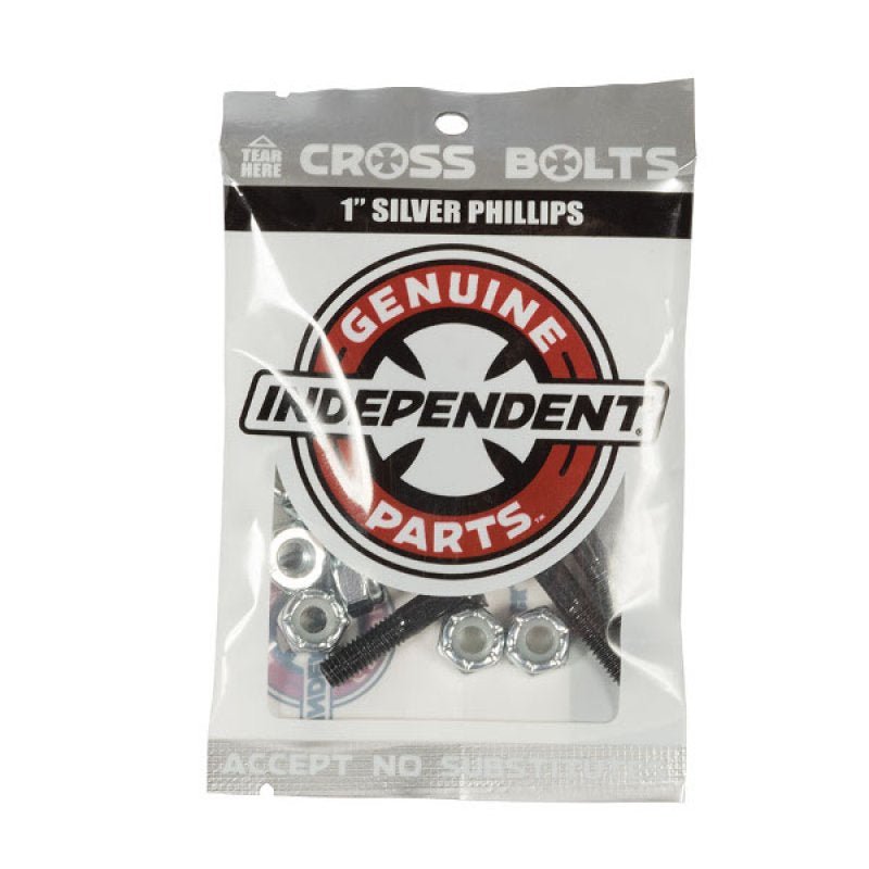 Indipendent, Independent - Genuine Parts Phillips Hardware 1 in Black/Silver, Truck, Independent - Genuine Parts Phillips Hardware 1 in Black/Silver