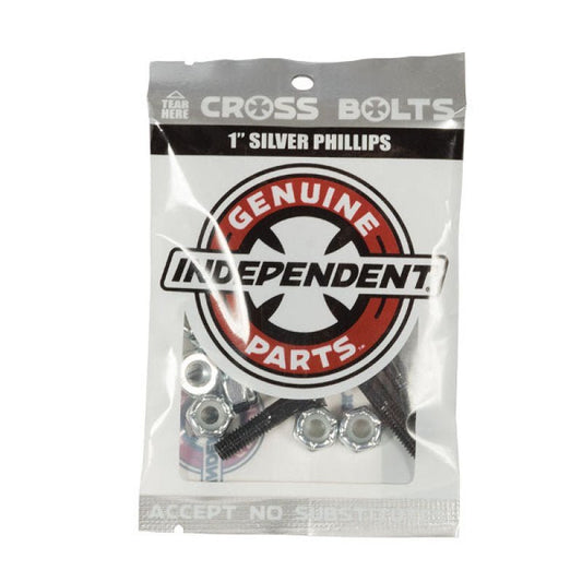 Indipendent, Independent - Genuine Parts Phillips Hardware 1 in Black/Silver, Truck, Independent - Genuine Parts Phillips Hardware 1 in Black/Silver
