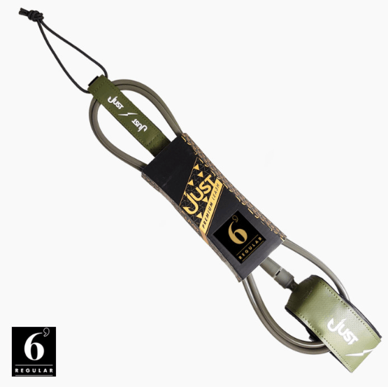 Just, Just Leash surf Premium - Regular 6'0'' x 7mm - Green army, JUST, Leash, Just Leash surf Premium - Regular 6'0'' x 7mm - Green army, JUST