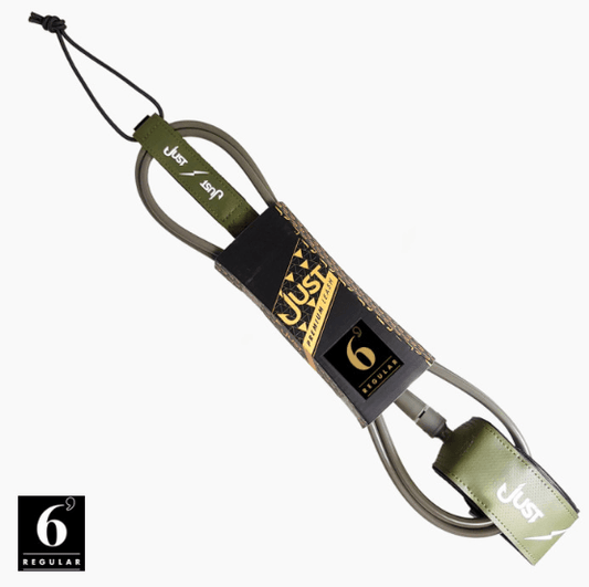Just, Just Leash surf Premium - Regular 6'0'' x 7mm - Green army, JUST, Leash, Just Leash surf Premium - Regular 6'0'' x 7mm - Green army, JUST