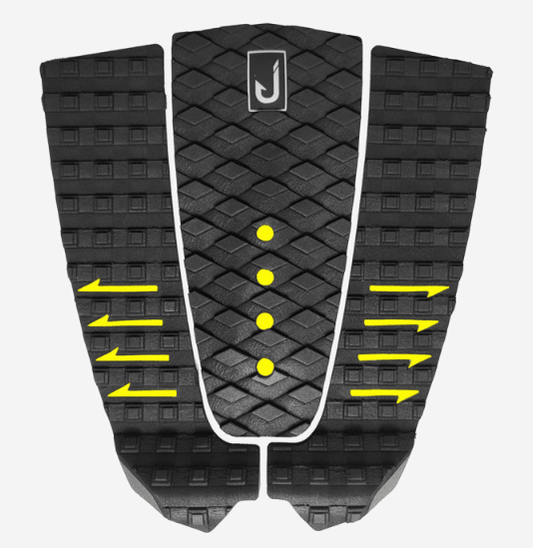 Just, Just Traction surf - 3 - pieces - Grom - Black/Yellow, JUST, Pad, Just Traction surf - 3 - pieces - Grom - Black/Yellow, JUST
