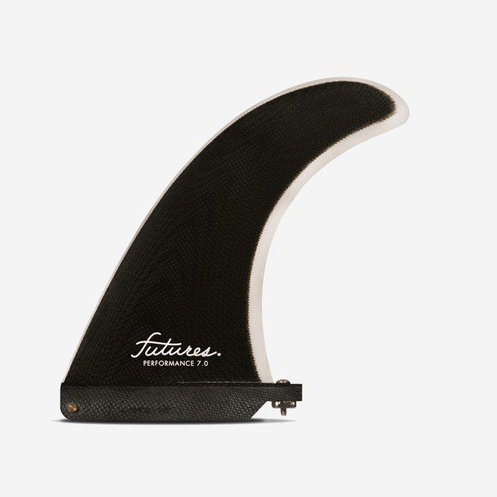 Futures, Longboard fin - Performance Fiberglass solid Black / Grey 7, FUTURES., Pinne, Longboard fin - Performance Fiberglass solid Black / Grey 7, FUTURES.