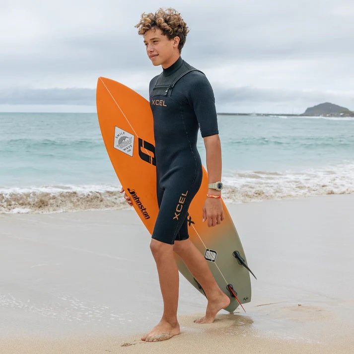 Xcel, Men's Comp + Short Sleeve Spring Wetsuit 2/1.5mm, mute, Men's Comp + Short Sleeve Spring Wetsuit 2/1.5mm