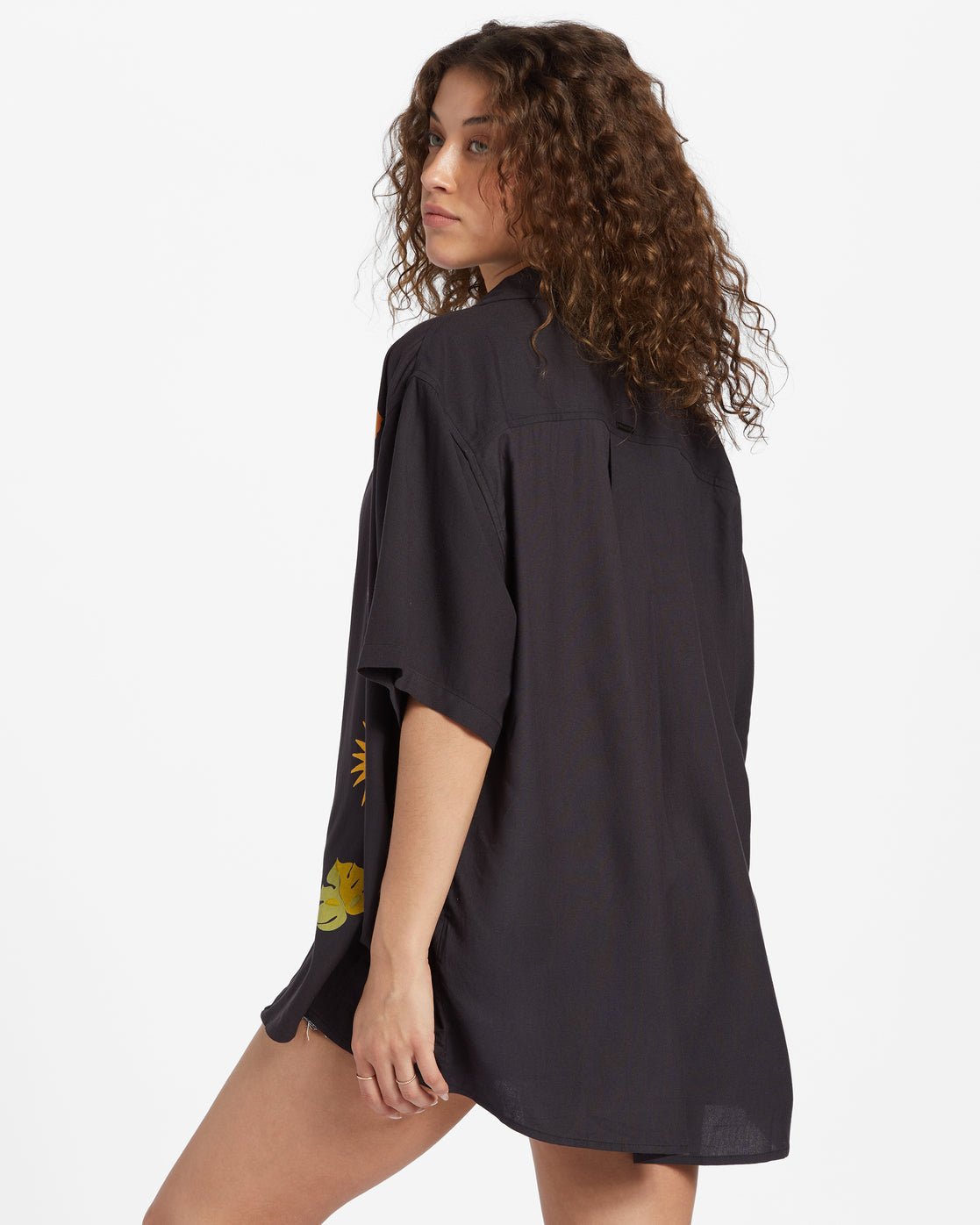 Billabong, On Vacation - Camicia a maniche corte da donna blk, Donna, On Vacation - Camicia a maniche corte da donna blk