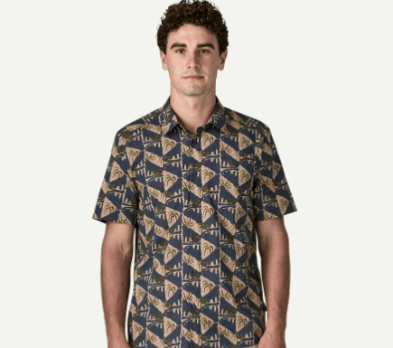 Patagonia, Patagonia Men's Go - To Shirt - Jaguar Geo: Dolomite Blue, camicie, Patagonia Men's Go - To Shirt - Jaguar Geo: Dolomite Blue