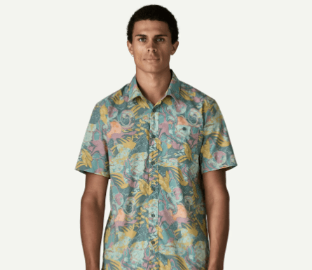 Patagonia, Patagonia Men's Go - To Shirt - Moon Tripper: Blue Sage, camicie, Patagonia Men's Go - To Shirt - Moon Tripper: Blue Sage