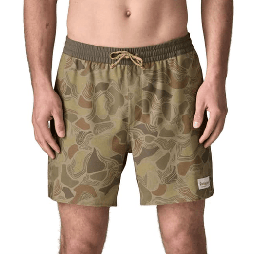 Patagonia, Patagonia Men's Hydropeak Volley Shorts - 16" - COASTAL EDGE: WEATHERED STONE, Costumi, Patagonia Men's Hydropeak Volley Shorts - 16" - COASTAL EDGE: WEATHERED STONE