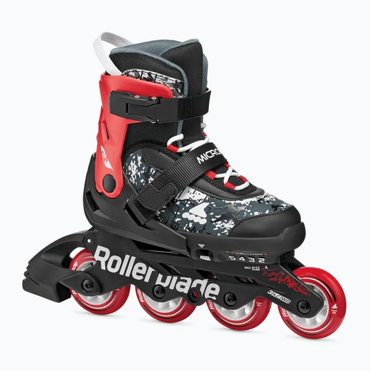 microblade, Pattini per bambini Rollerblade Microblade SL Jr black/red, Pattini, Pattini per bambini Rollerblade Microblade SL Jr black/red