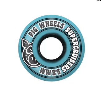 Pig Wheels, Pig Wheels - Cruiser Series | Supercruiser Blue 58mm, , Pig Wheels - Cruiser Series | Supercruiser Blue 58mm