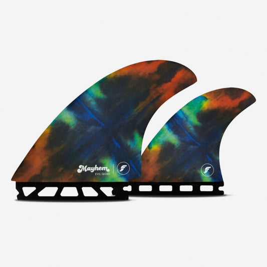 Futures, Quad fins - Mayhem Evil Quad RTM Hex Rainbow, FUTURES., Pinne, Quad fins - Mayhem Evil Quad RTM Hex Rainbow, FUTURES.