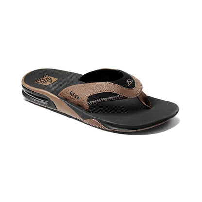 Reef, REEF FANNING BLK AND TAN, ciabatte e infradito, REEF FANNING BLK AND TAN