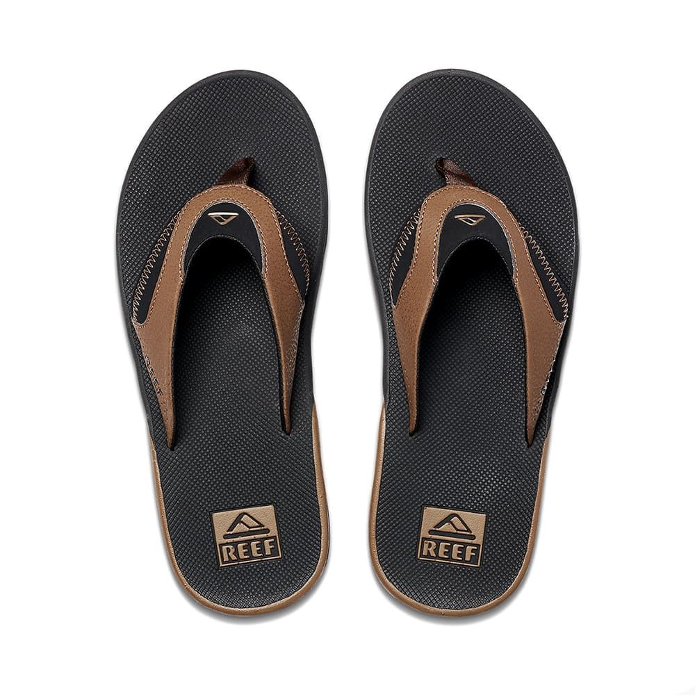Reef, REEF FANNING BLK AND TAN, ciabatte e infradito, REEF FANNING BLK AND TAN