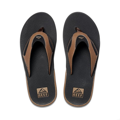 Reef, REEF FANNING BLK AND TAN, ciabatte e infradito, REEF FANNING BLK AND TAN