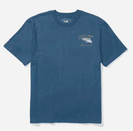 Salty Crew, Surface Classic Ss Tee - Cast Blue, T-Shirt, Surface Classic Ss Tee - Cast Blue